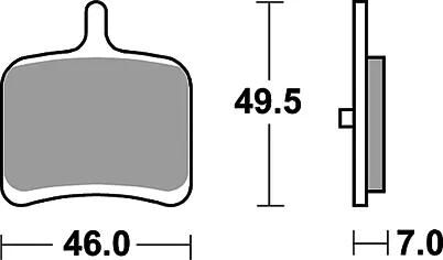 TRW-Lucas Bremsbelag MCB 811 Bremsbelag MCB 811 SH Sintermetall