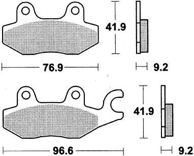 TRW Bremsbeläge MCB 663 Bremsbelag MCB 663 EC organisch