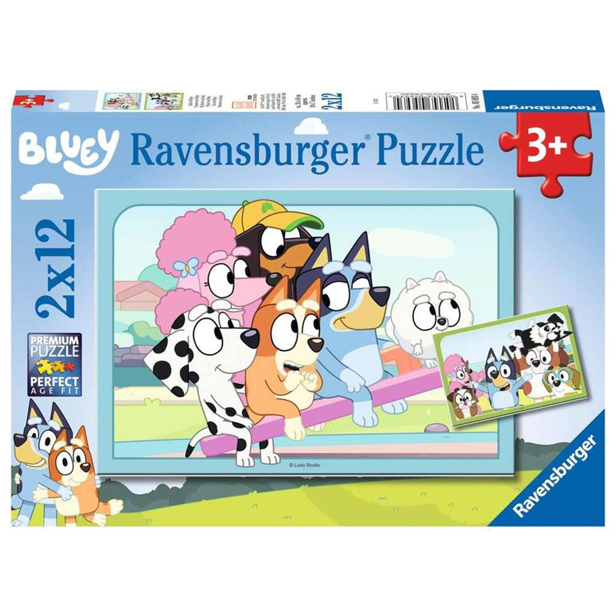 Ravensburger Bluey Leg Puzzle 2x12 Stücke