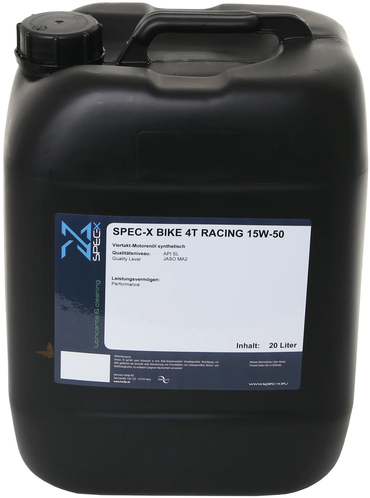 Spec-x Motoröl Fahrrad 4t Rennmotoröl 4t 15w-50 Raci 20l Fahrrad