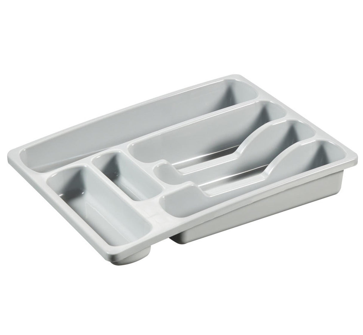 Curver Besteckkasten 6 Fächer 36x29x6 cm grau