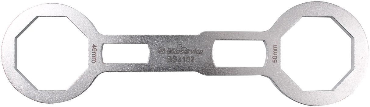 Bikeservice Schlüssel für Vorderradgabelkappen Schl Gabelkappe BST 49x50mm 8knt