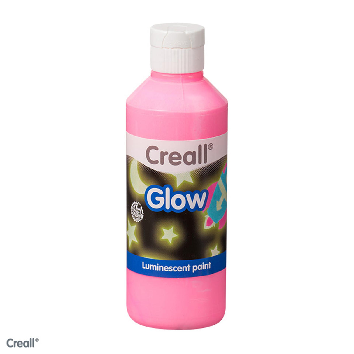 Creall leuchtet im Dunkeln rosa Farbe, 250 ml