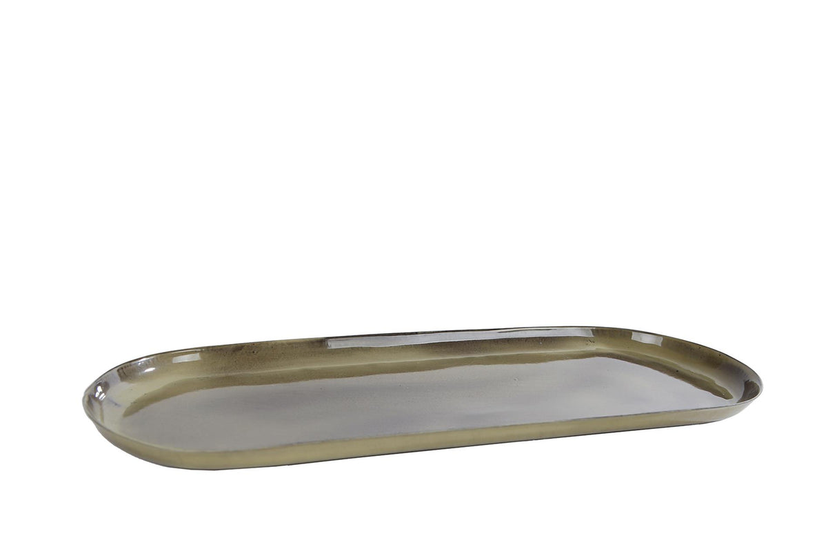 Cosydecor Tablett Olaf Antikgrün 28x11cm