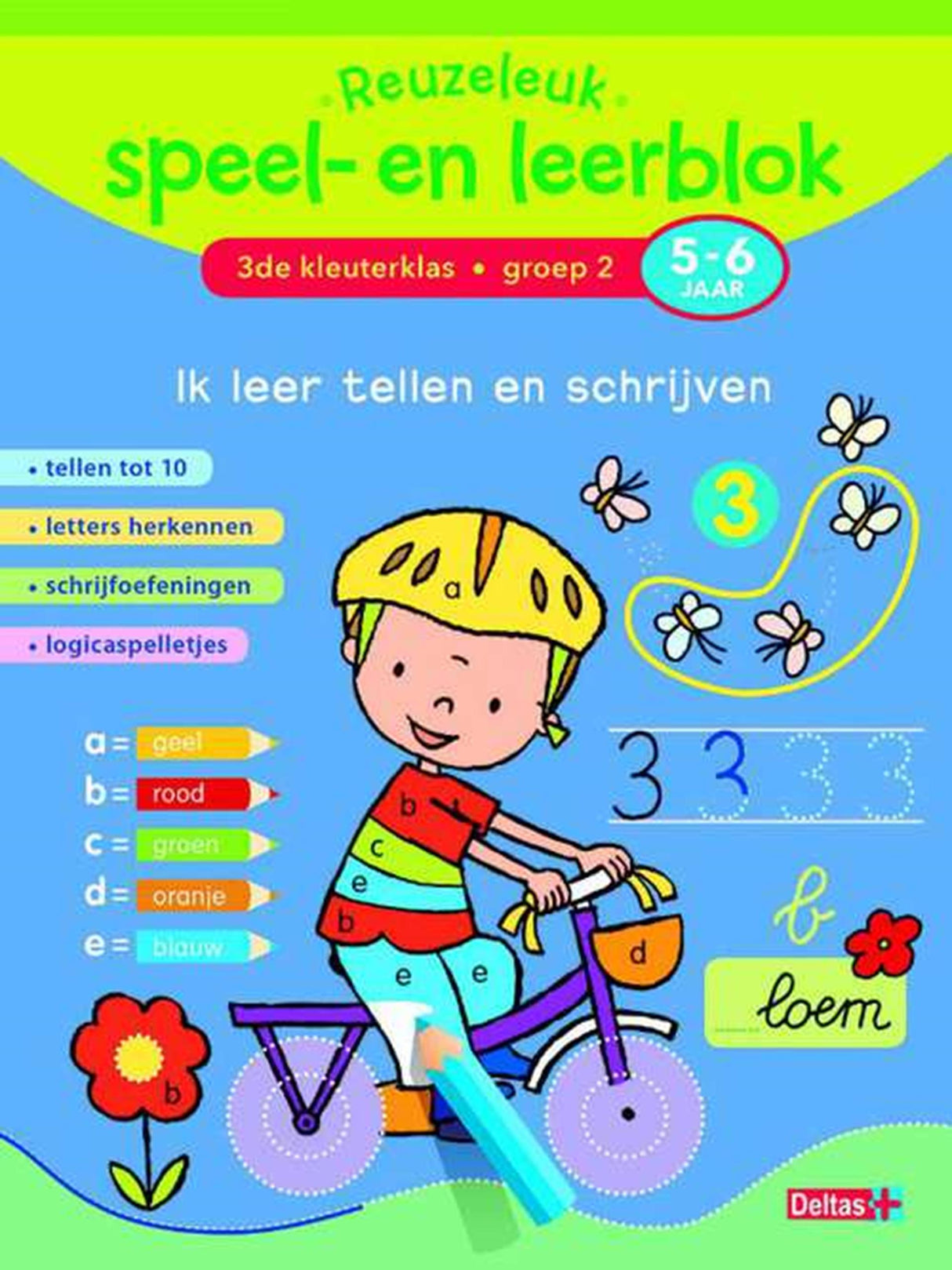 Deltas toller Spiel- und Lernblock, ich lerne zählen und schreiben 5-