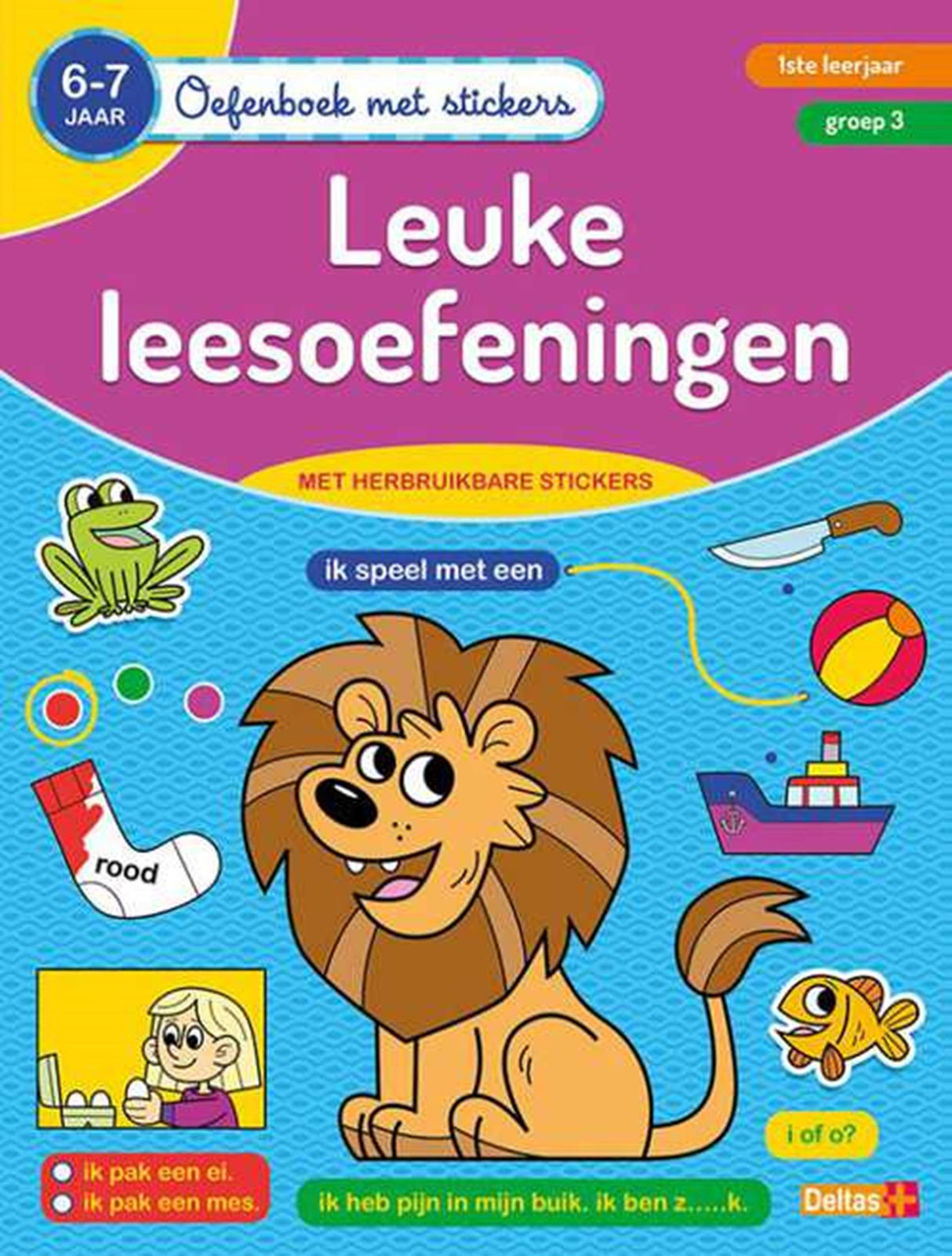 Deltas -Übungsbuch mit Aufklebern - schöne Leseübungen (6-7 Jahre)