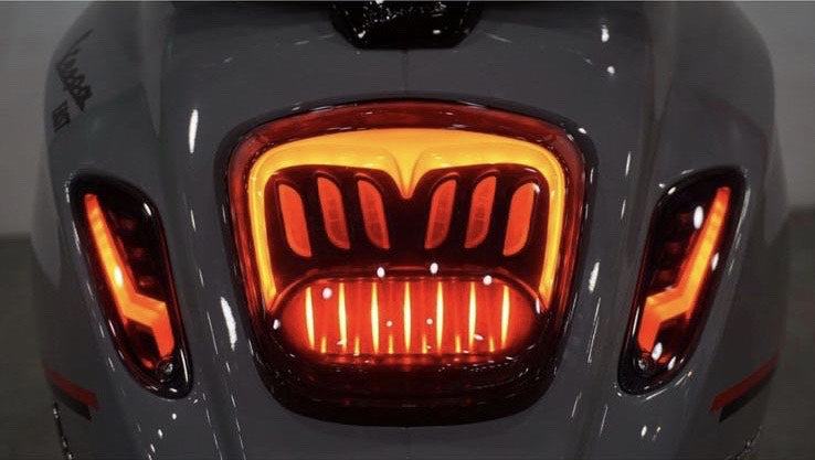 Level10 RAW Set hinter LED Rauch | Vespa Sprint Primavera