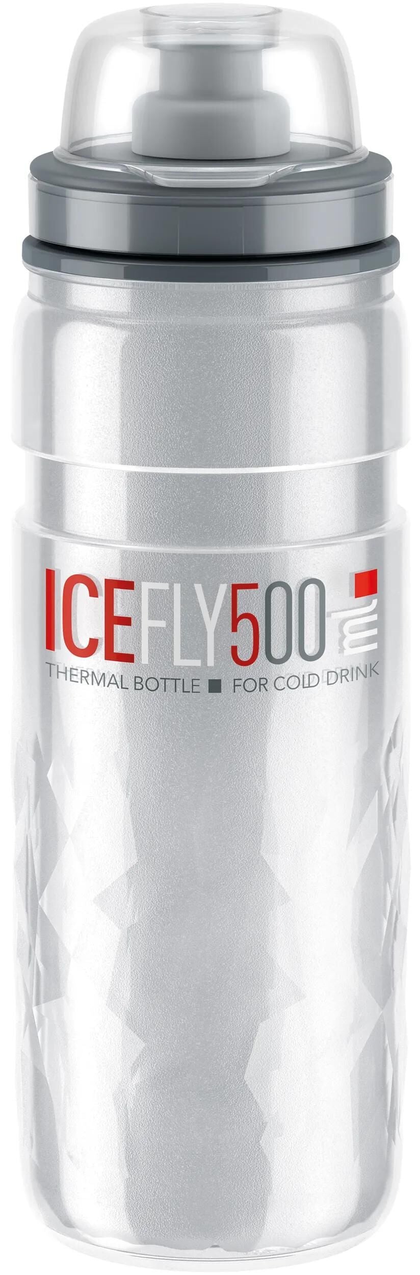 Elite Thermoflaschen mit Schutzkappe Ice Fly transparent 500ml