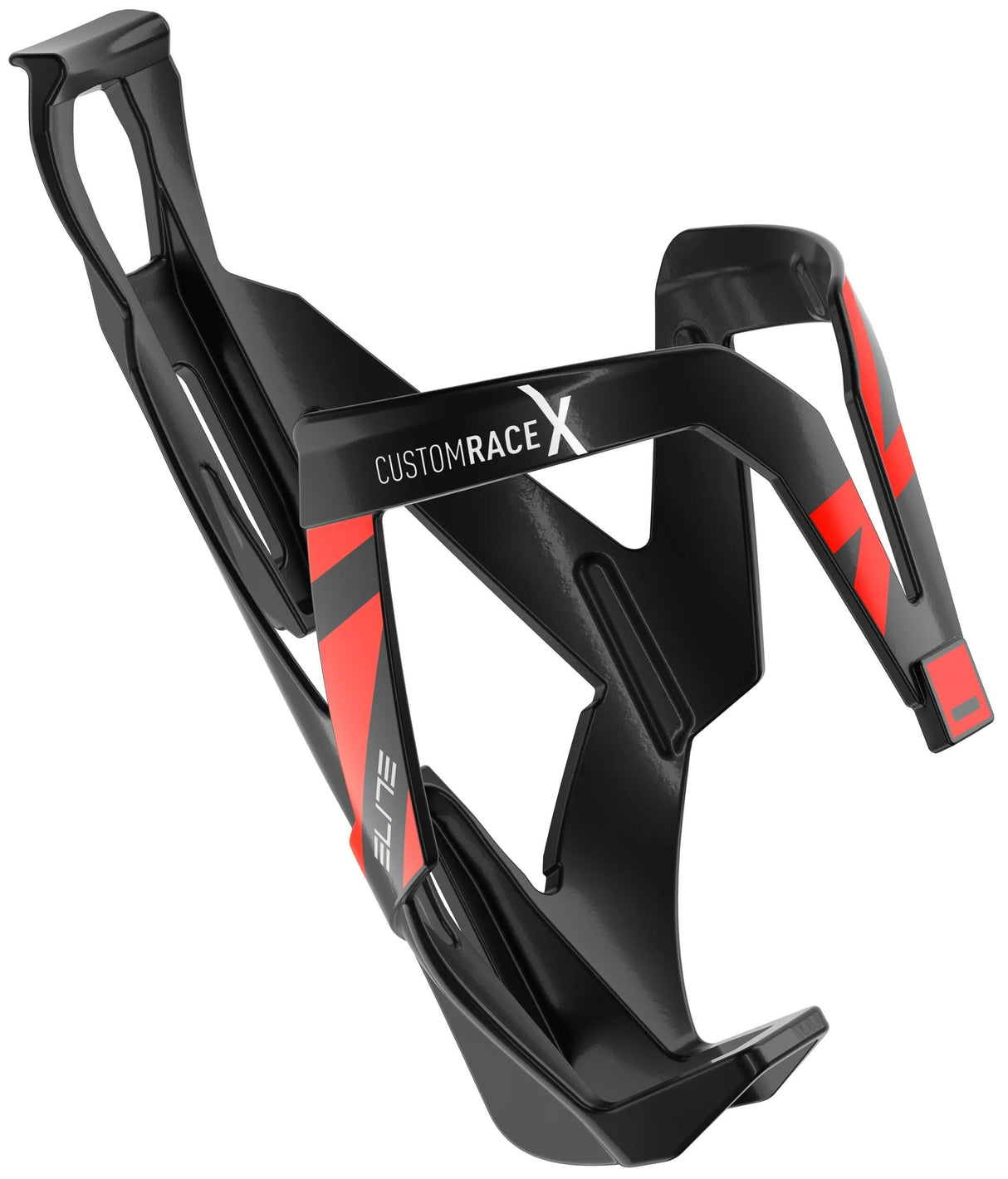 Elite Flaschenhalter Custom Race x glänzend schwarz rot