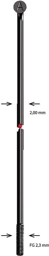 Alpina Speiche Speiche Edelstahl 2x187mm