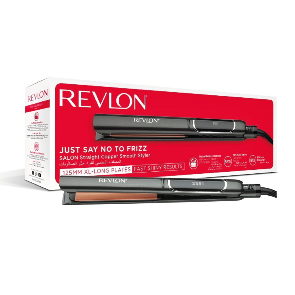 Revlon Stainless Steel2175e Haarglätter, digitales LCD