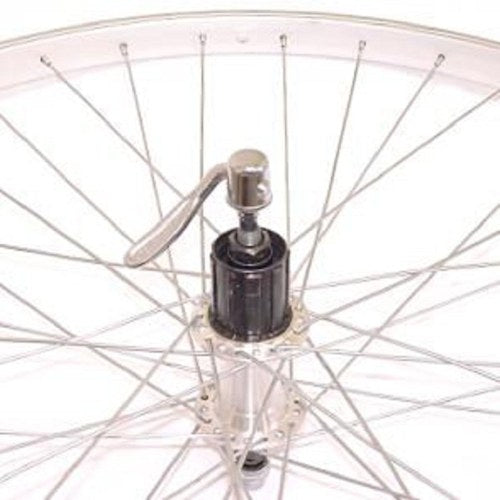 Sunrace Hinterrad 28 sp. Aluminiumspeichen 13 Trek Basic Silver Kassettennabe 8V Ausfallende