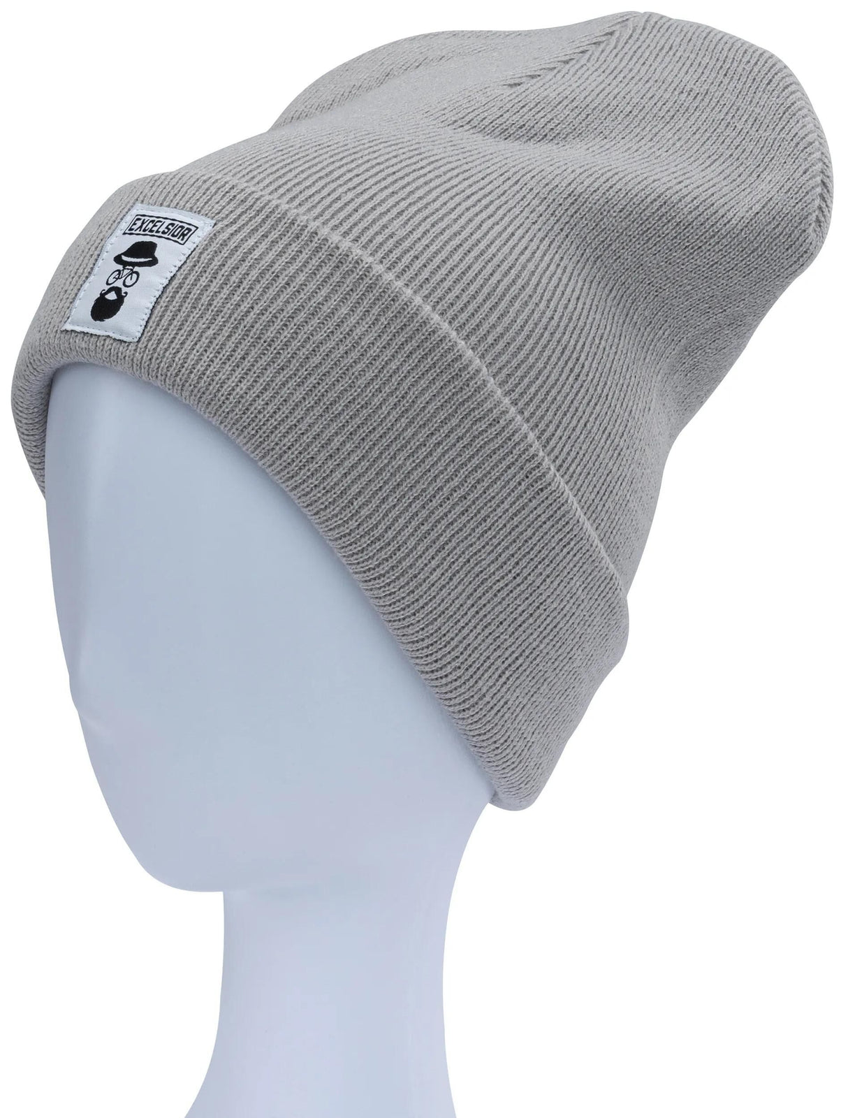 Excelsior Mütze Beanie Mütze hellgrau