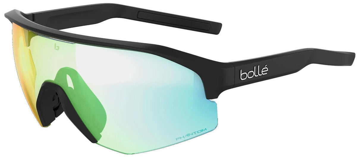 Bollé Sportbrille Lightshifter Brille Lightshift. schwarze, mattgrüne Linse