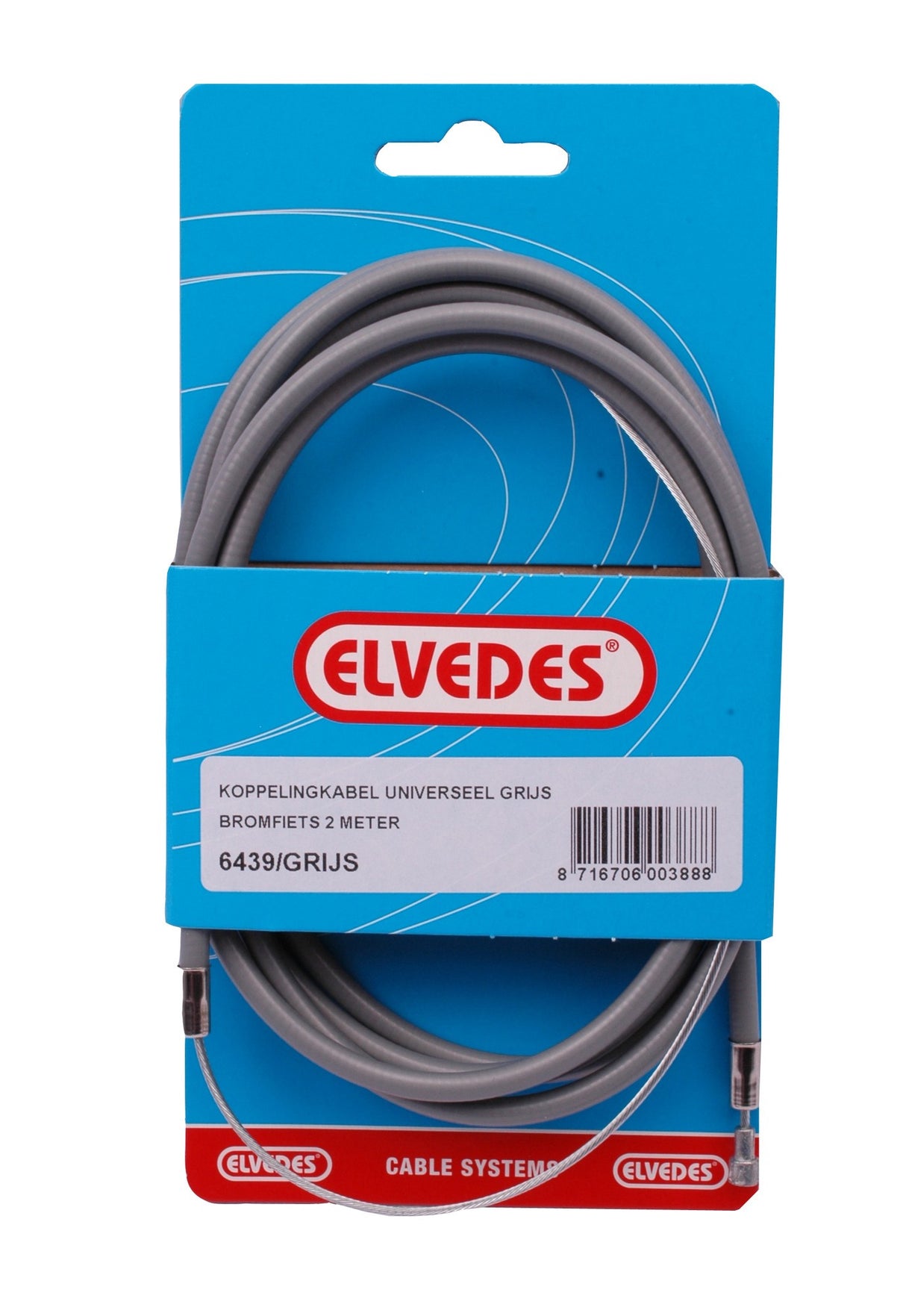 Eledes Kupplungskabel 2,00 m grau universell