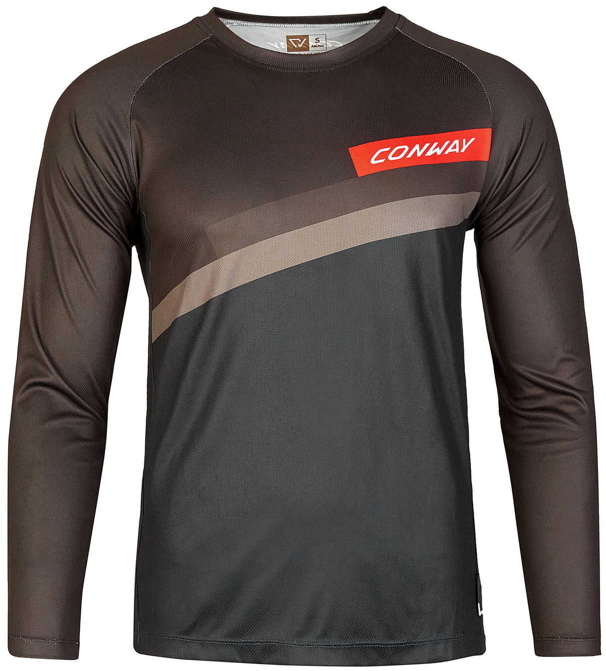 Conway Langarmshirt Ride Tee LS Jersey Ride Tee LS XXL Schwarz Grau