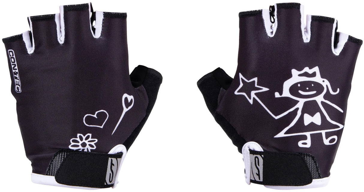 Contec Kinderhandschuh Girly CT Handschuh Girly Schwarz Weiß - M