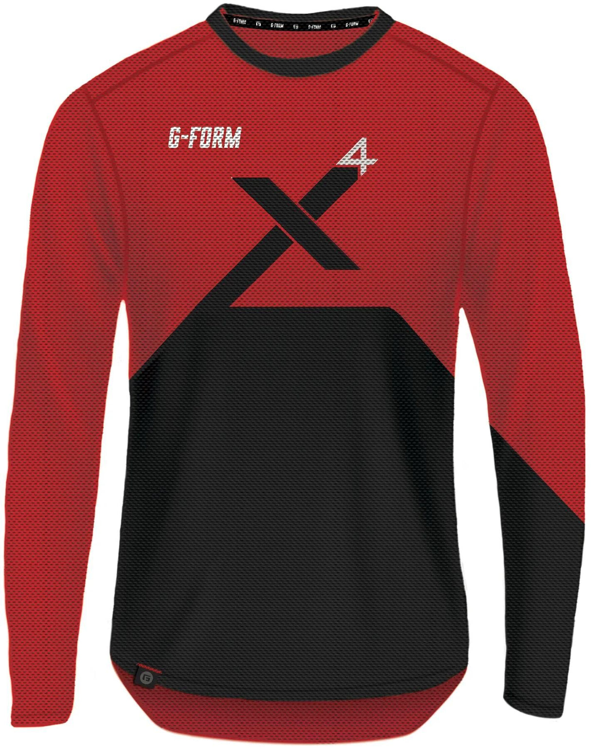 G-Form Longshirt Pro-X4 Langarmshirt Pro X-4 Größe S Rot Schwarz