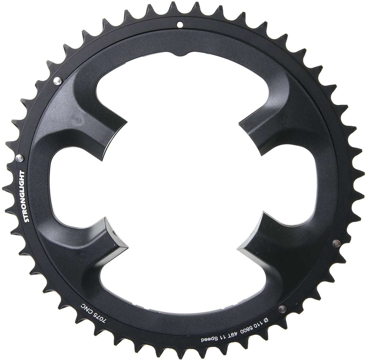 Stronglight Kettenblatt mod. 17 Kettenblatt stark. 49t Außenaluminium schwarz