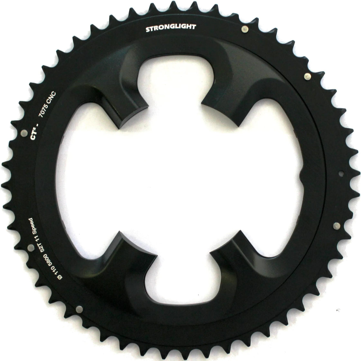 Stronglight Kettenblatt mod. 17 Kettenblatt stark. 52t Außenaluminium schwarz