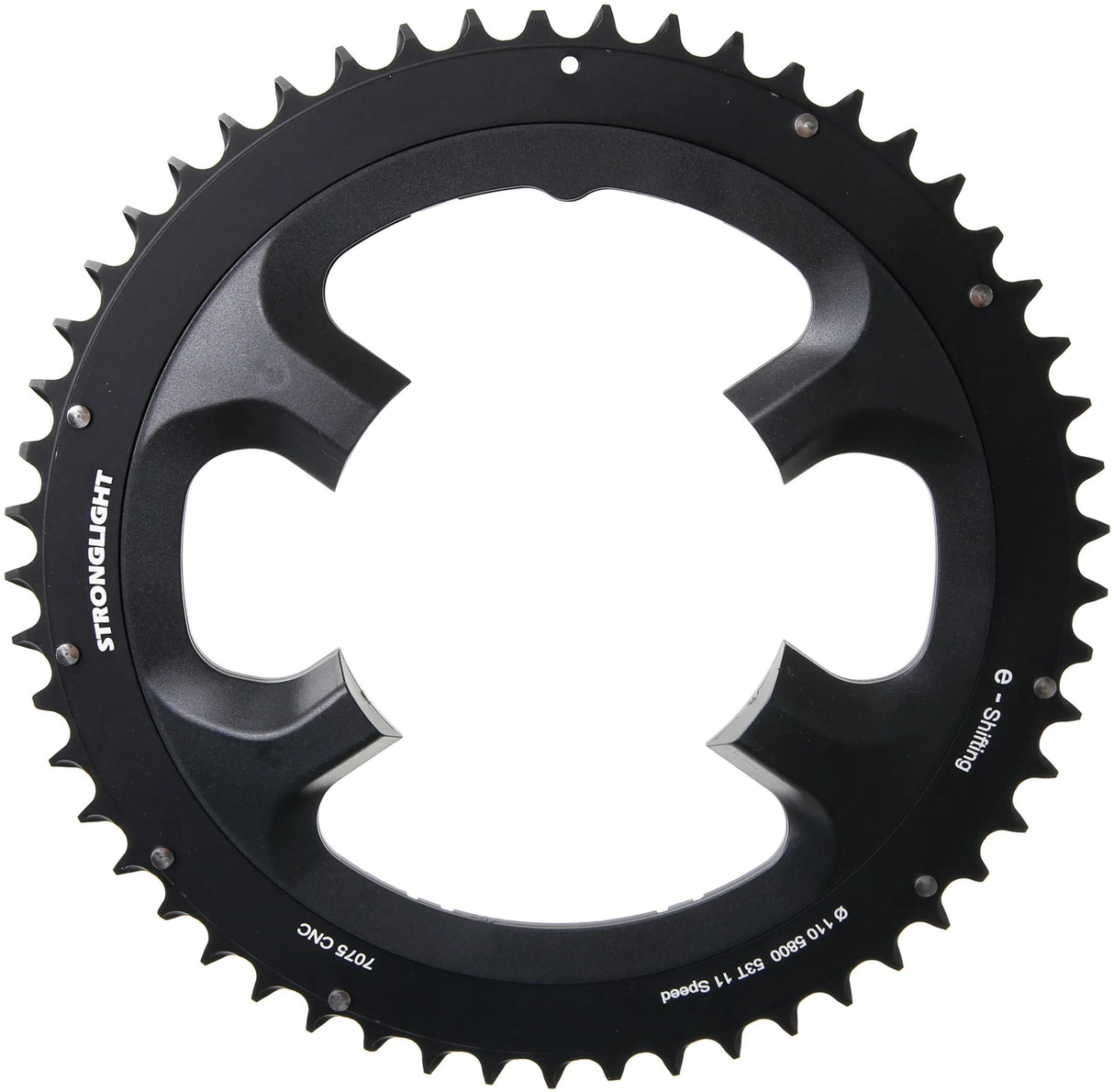 Stronglight Kettenblatt mod. 17 Kettenblatt stark. 53t Außenaluminium schwarz