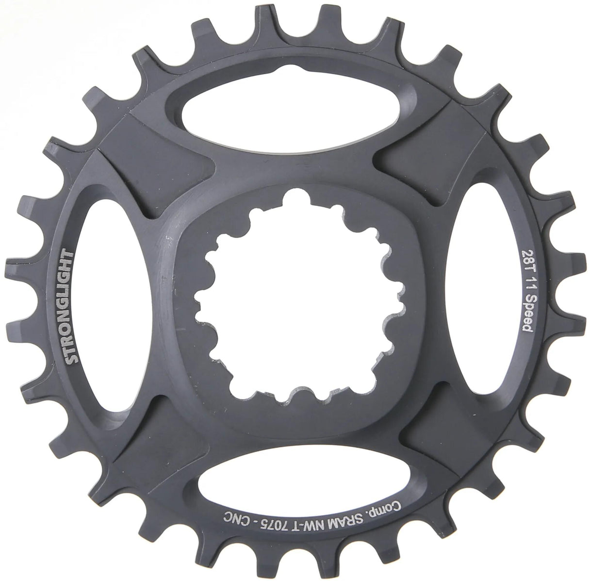 Stronglight Kettenblatt ht3 mod. 17 Kettenblatt Strongl.HT3 30Z innen Alu schwarz