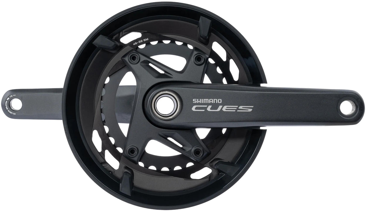 Shimano Cues FC-U6010 11-Gang-Kurbel 46 32 mit Kettenschutz