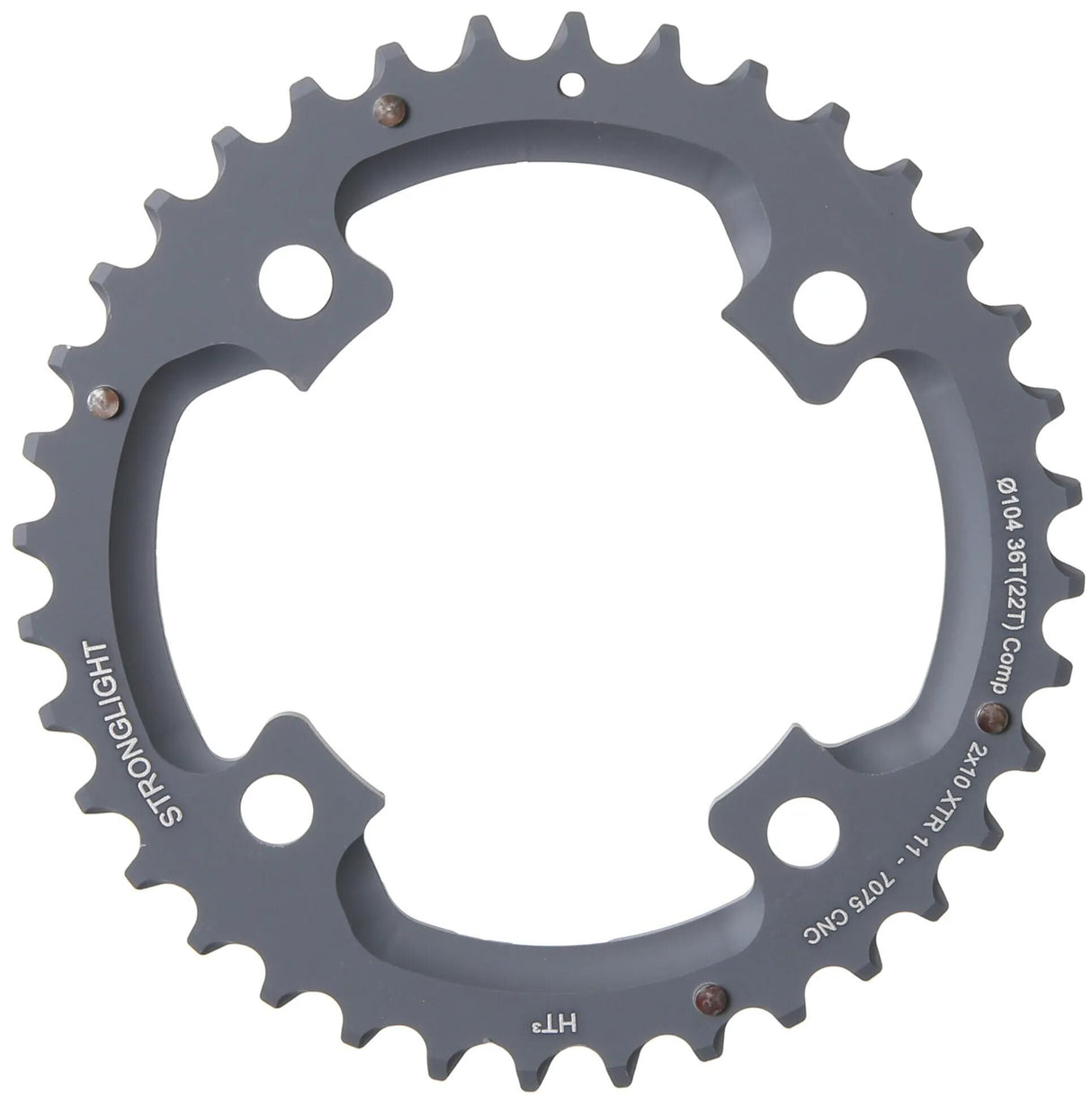 Stronglight MTB Kettenblatt HT3 mod. 17 Kettenblatt stark. ht3 36t äußeres Alu schwarz