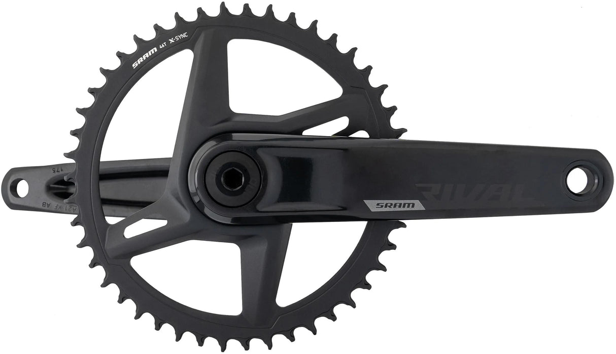 Sram Kurbelgarnitur Leistungsmesser Rival 1 Achsen Kurbelgarnitur Leistungsmesser Rival 1 Achsen 46t 175mm