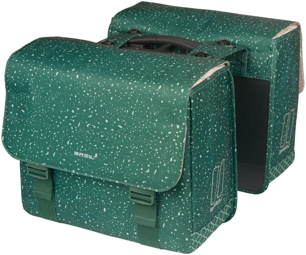 Basil Doppel-Fahrradtasche Flair Mik 35 Liter 15 x 35 x 31 cm (2x) - grün