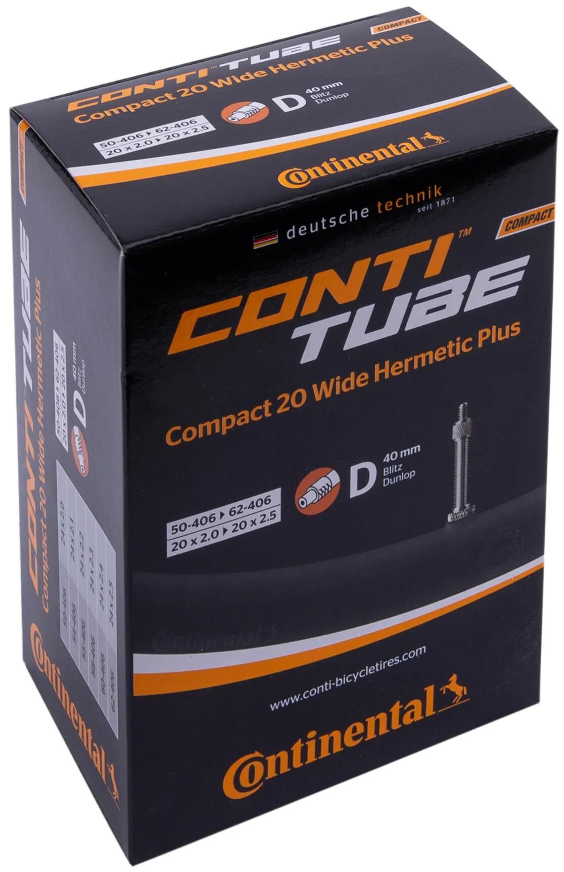 Continental Schlauch kompakt 20 dv 40 mm