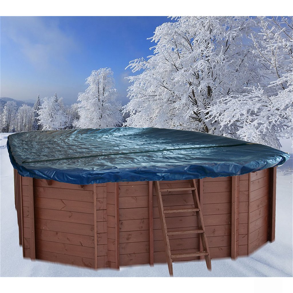 Interline Winterabdeckung für Holzschwimmbecken oval 8-eckig 840x490 cm