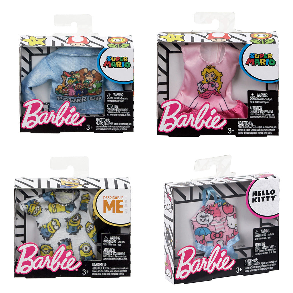 Barbie-Modeoberteile – lizenzierte Sortierung