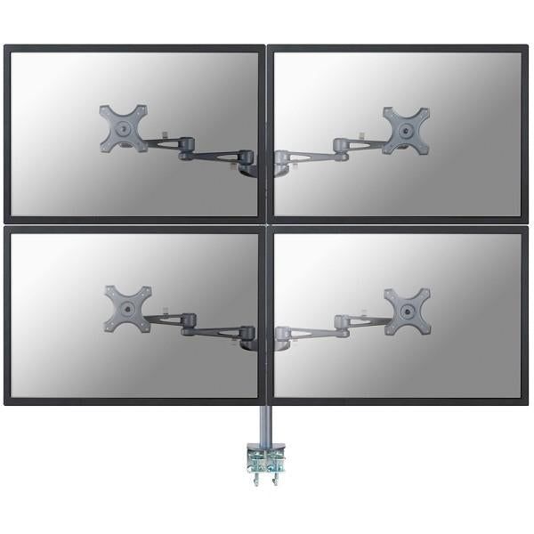 Neomounts fpma-d935d4 LCD-Tischhalterung, 10–27, 24 kg, 75 x 75 x 100 x 100 mm, 12 cm, silber
