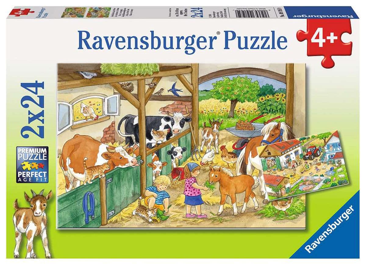 Ravensburger Happy Farm Life, 2 x 24 Stk.