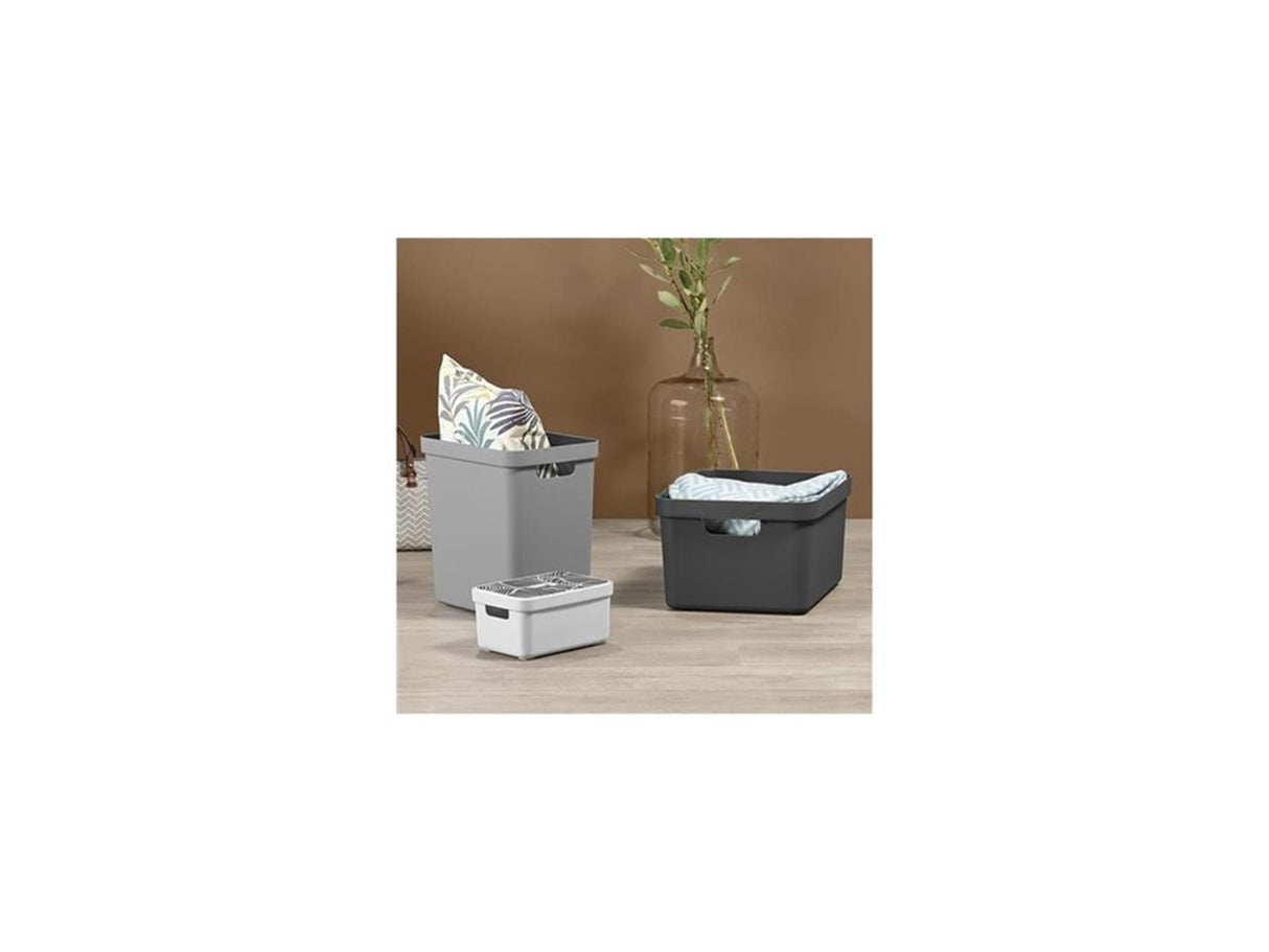 Sunware Sigma Home Aufbewahrungsbox 32l Anthrazit, Maße 44,4 x 34,2 x 24,2 cm