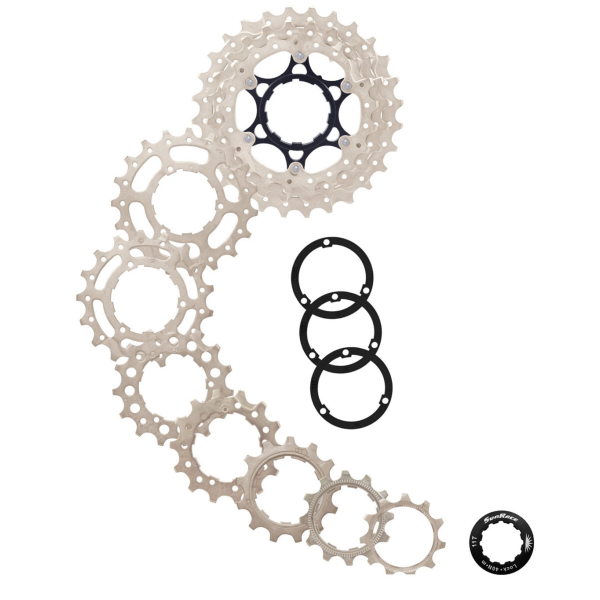 Sonnenrasse Kassette 10 Geschwindigkeit 11-28T. CSRS0 Silver Alu Spider