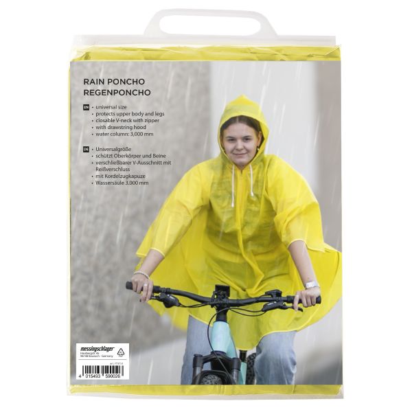 Puch Regen Poncho großer reifer Bereich gelb und blau