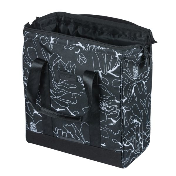 Basil Fahrradshopper Grand Flower Mik 23l 12 x 35 x 35 cm – Schwarz