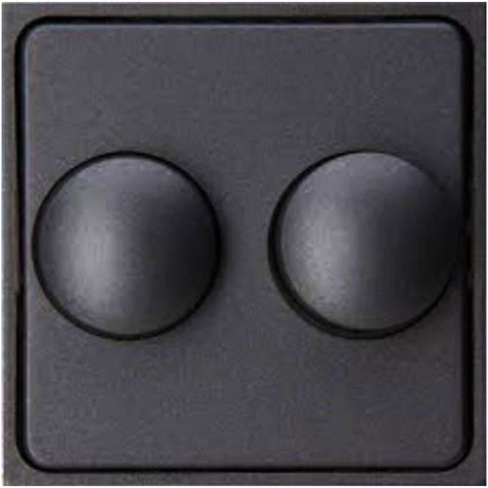 Kopp hk07 anthrazitfarbene Abdeckplatte + Tasten-Duo-Dimmer – 4623035