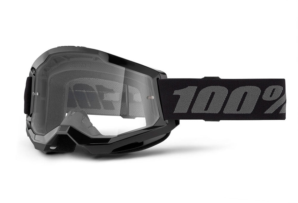 100 % Strata 2 (klare Linse FA23) schwarz – Schutzbrille
