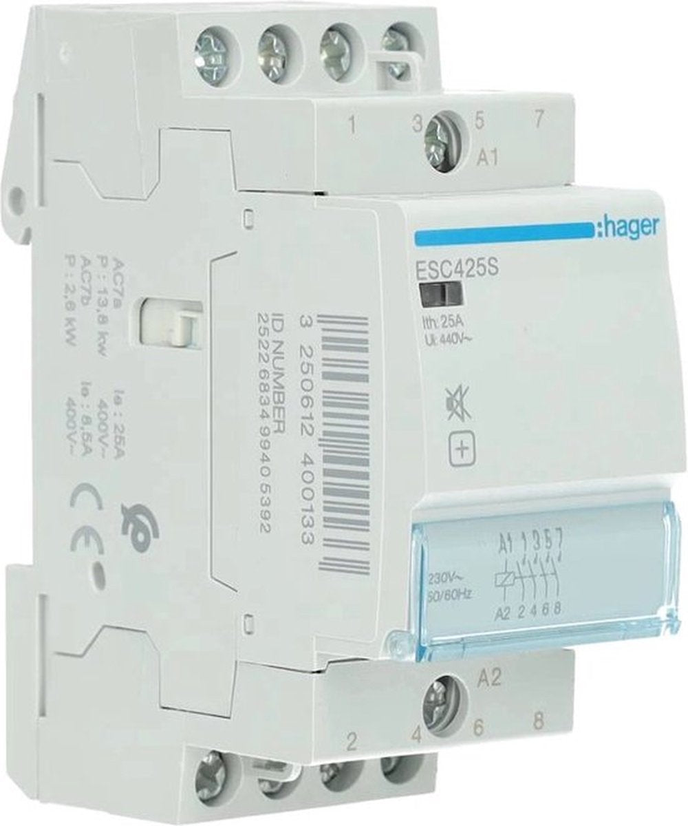 Hager esc425s installatiezekeringautomaat 4x no 400 v 1 stuk(s)