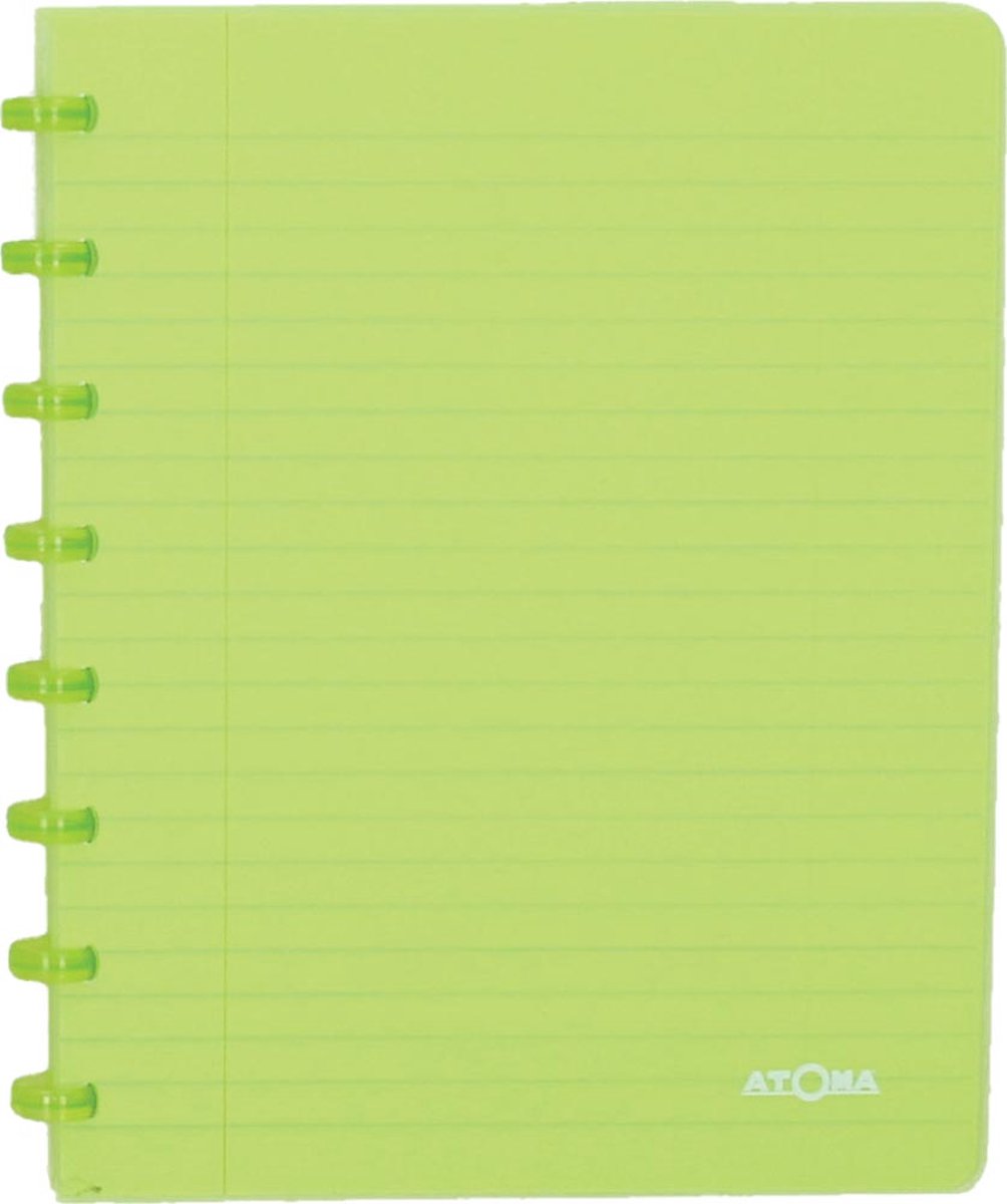 Atoma trendiges Notizbuch | ft a5 | 144 Seiten | gefüttert | transparent grün