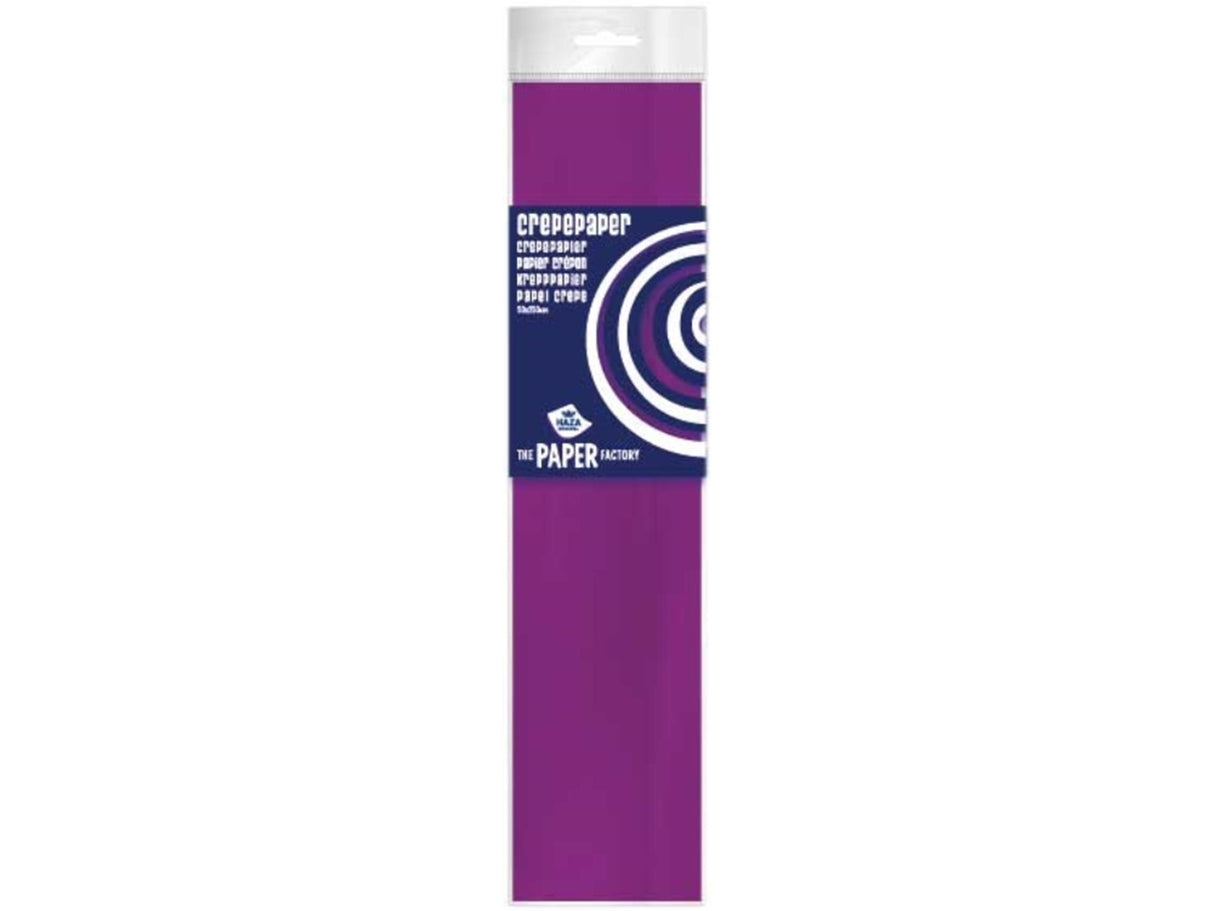 Haza Krepppapier 50x250 Alpenveilchen, Packung mit 10 Rollen