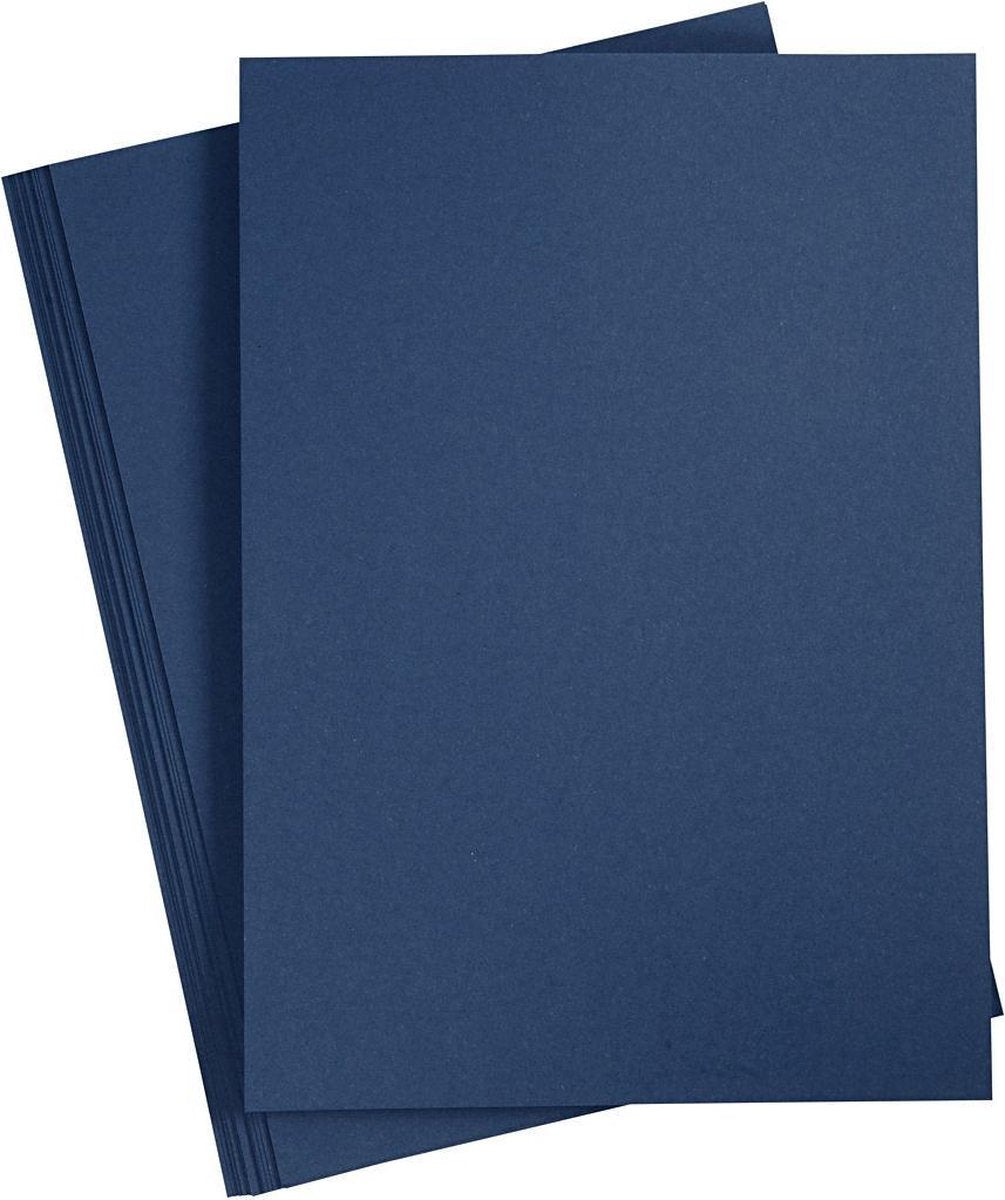 Creativ Company Cardboard Blue A4 220g, 10st.