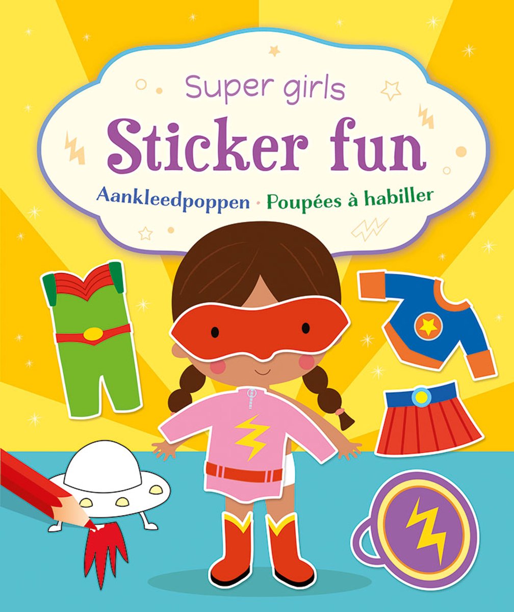 Deltas Super-Girls-Sticker-Spaß – Anziehpuppen-Stickerbuch