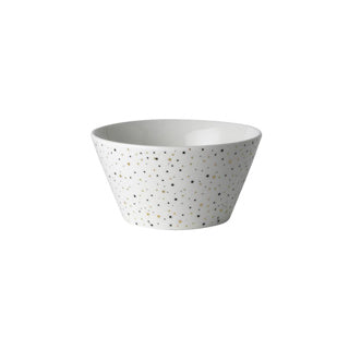 Dutch Rose Amsterdam Loft Schale 10 cm weiß glitzernd | 2 Stk