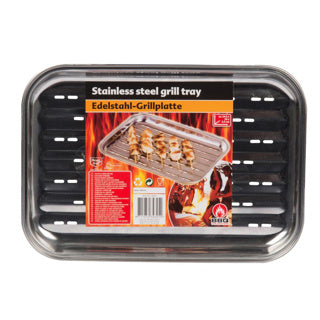 BBQ Collection Grillplatte Edelstahlgrill 34,5x24x2,5 cm