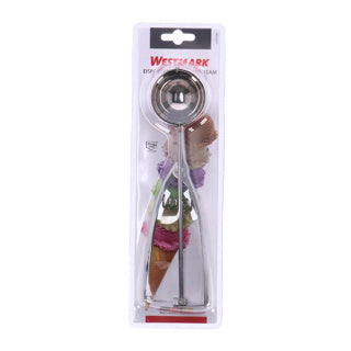 Westmark Eislöffel Eisportionierer, mit Zangengriff, Länge: 21,8 cm, Edelstahl, Profi, Silber, 62942270
