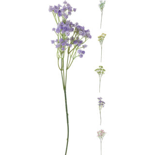 Dekozweig Blumen 73cm 5-fach sortiert | 3 Stück